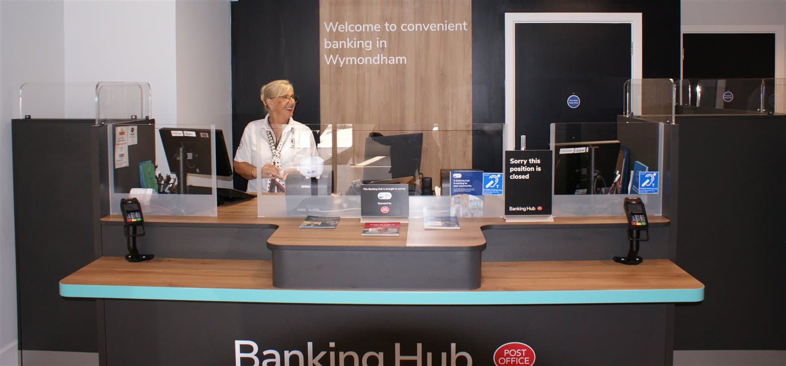Wymondham Banking Hub interior on Market Street